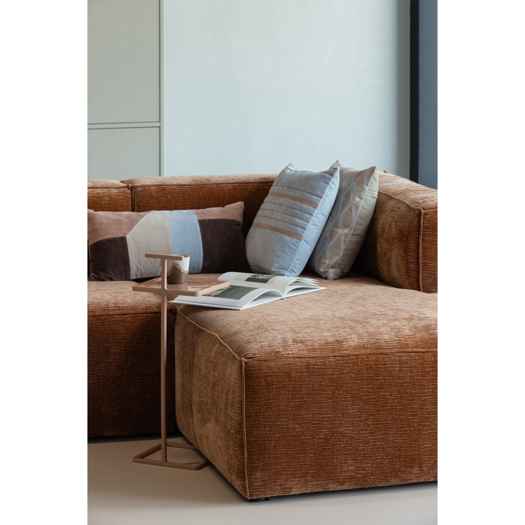 Woood | Bijzettafel Toste metaal oud roze