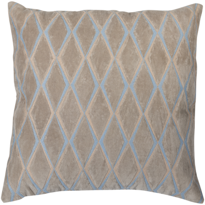 Woood | Kussenset Laon velvet naturel blauw - set van 3