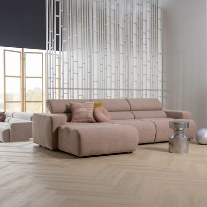 Woood | Kussenset Feis velvet roze naturel - set van 3