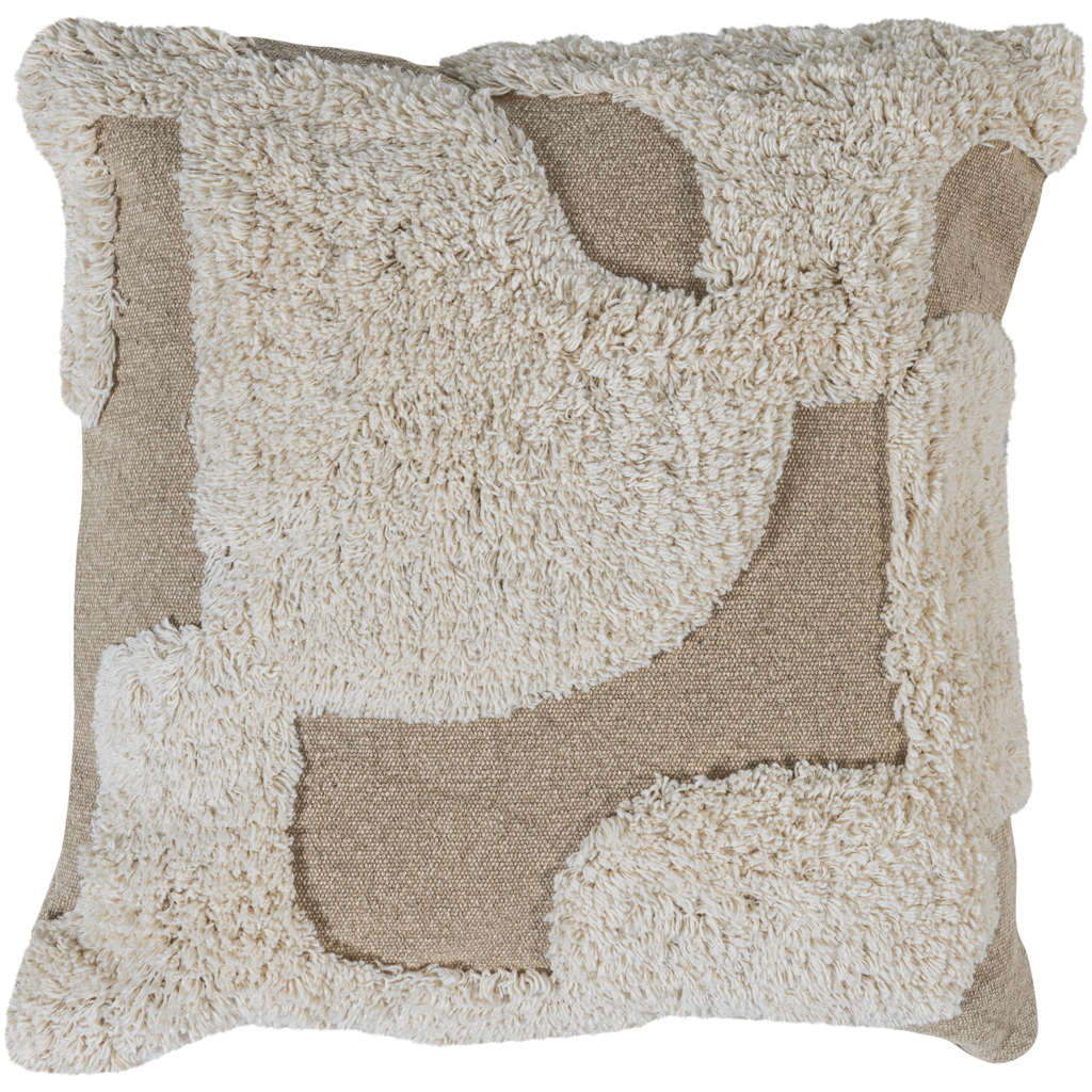 Wood | Fayden Chenille-Kissen-Set, Naturbraun – 3er-Set