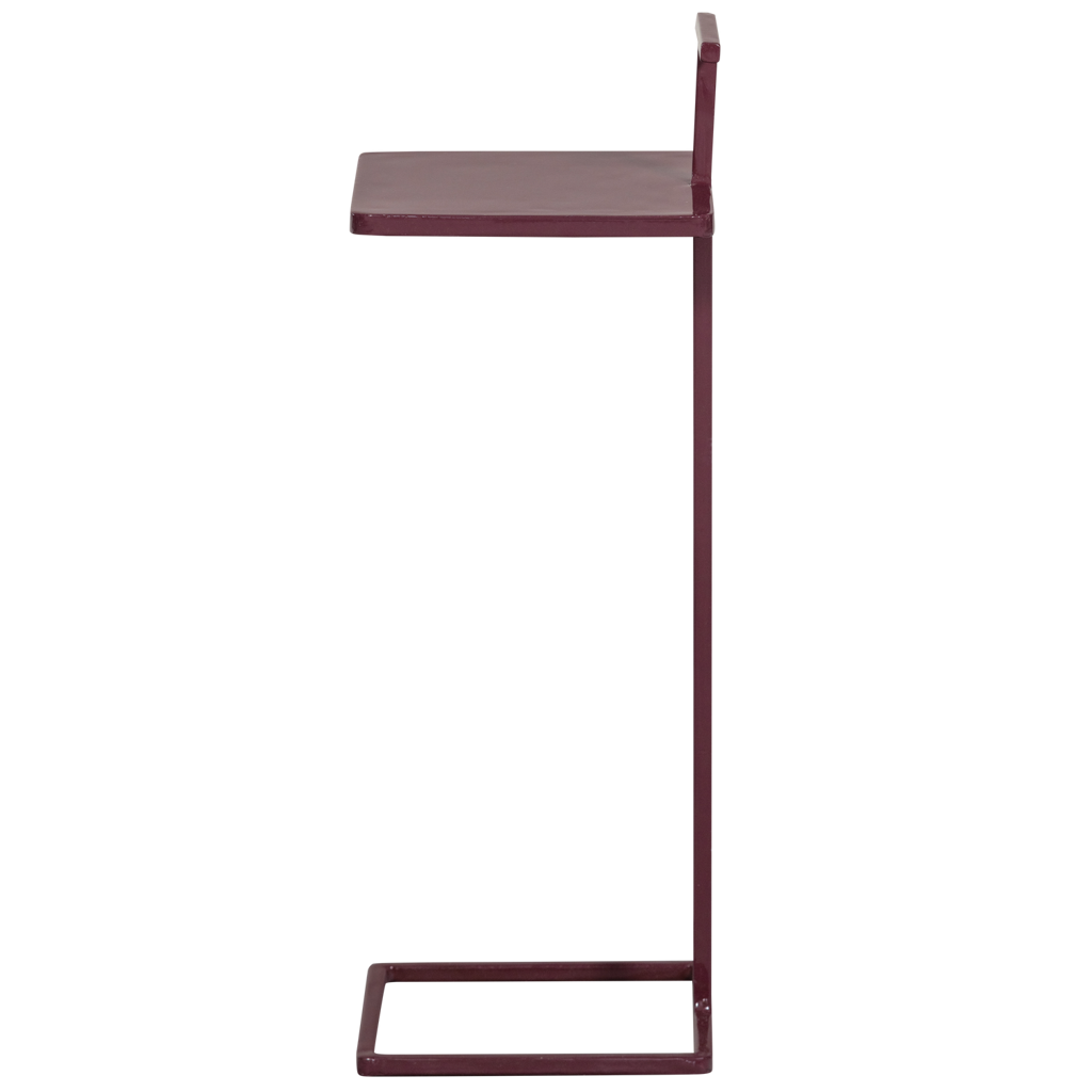 Woood | Bijzettafel Tose metaal aubergine