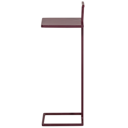 Woood | Bijzettafel Tose metaal aubergine