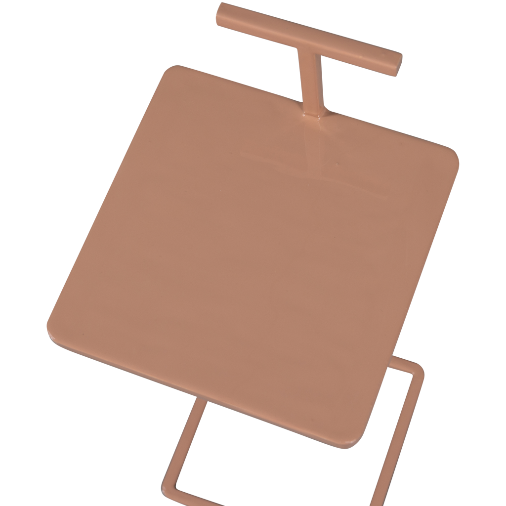 Woood | Bijzettafel Toste metaal oud roze