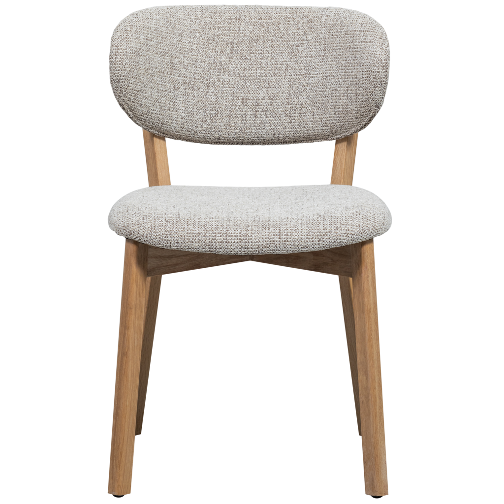Woood | Eetkamerstoel Udar met houten frame naturel