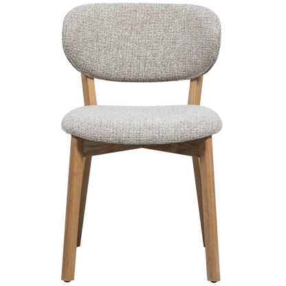 Woood | Eetkamerstoel Udar met houten frame naturel
