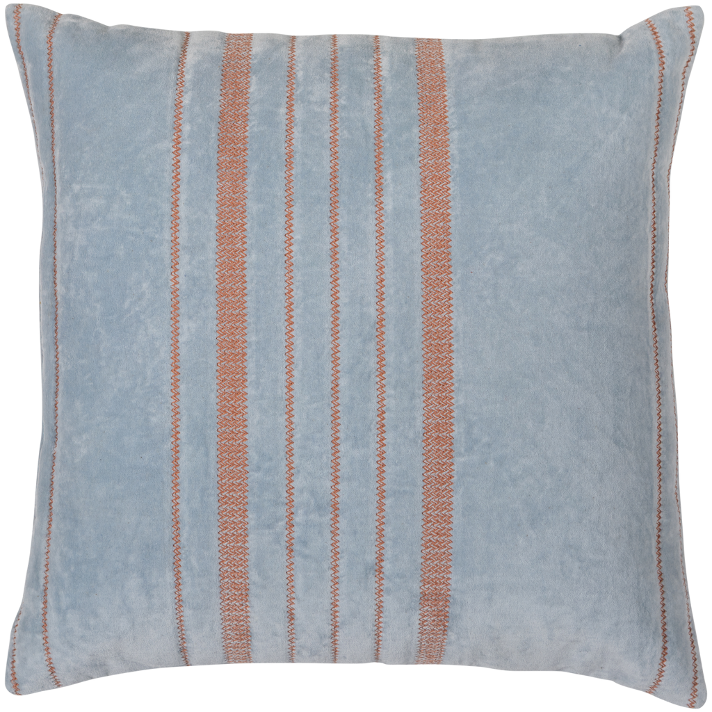 Woood | Kussenset Laon velvet naturel blauw - set van 3
