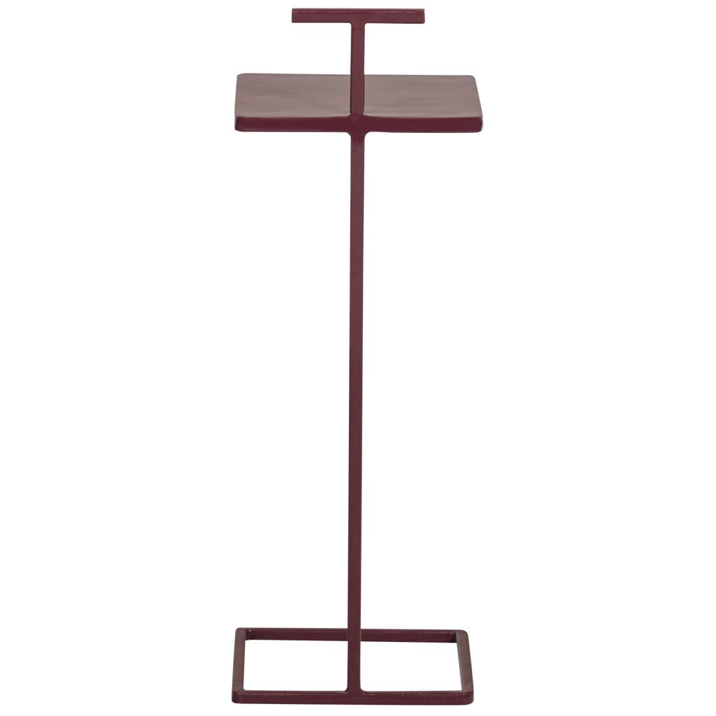 Woood | Bijzettafel Tose metaal aubergine