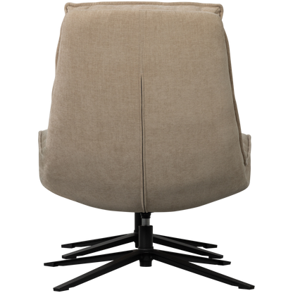 Woood | Kube draaifauteuil met hocker naturel