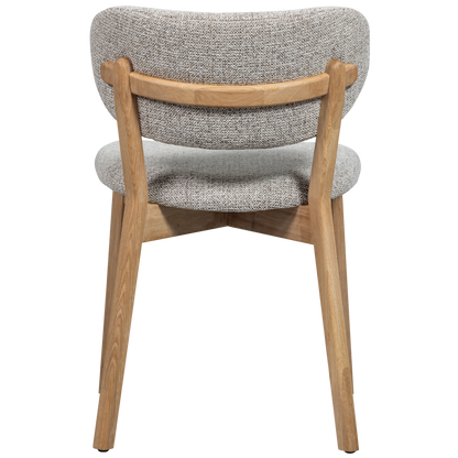 Woood | Eetkamerstoel Udar met houten frame naturel