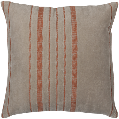 Woood | Kussens Aziz set van 3 velvet bruin/naturel