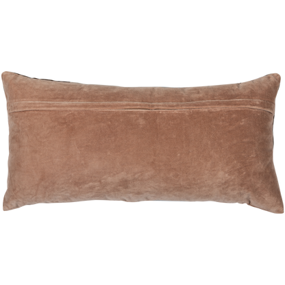 Woood | Kussenset Laon velvet naturel blauw - set van 3