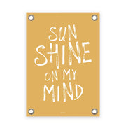 VM | Tuinposter geel wit sunshine on my mind