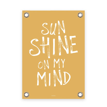 VM | Tuinposter geel wit sunshine on my mind
