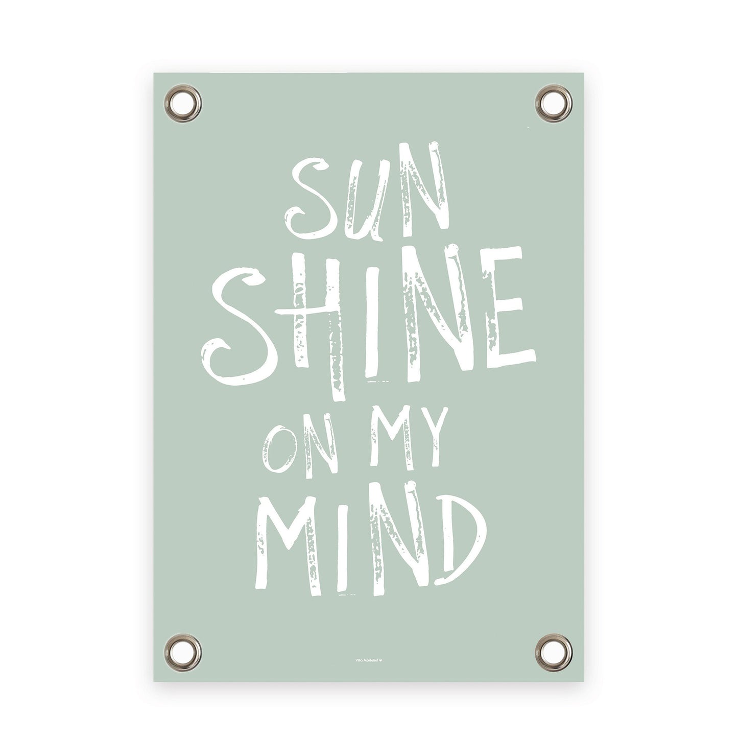 VM | Tuinposter groen wit sunshine on my mind