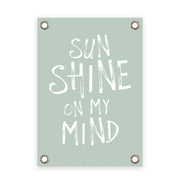 VM | Tuinposter groen wit sunshine on my mind