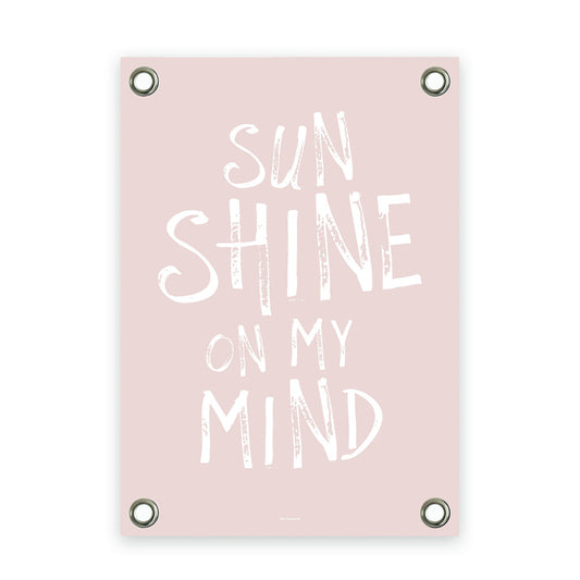 VM | Tuinposter oudroze wit sunshine on my mind