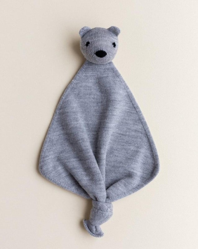 Hvid | Knuffeldoek Teddy Tokki Grey melange