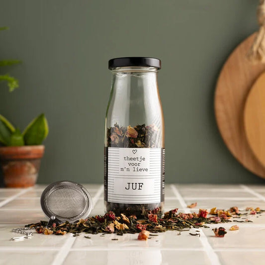 Flessenwerk | Theetje voor m'n lieve juf