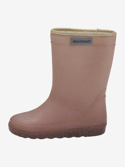 Enfant | Thermo boots Glitter rose taupe