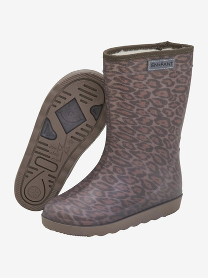 Enfant | Thermo boots Leopard pine bark