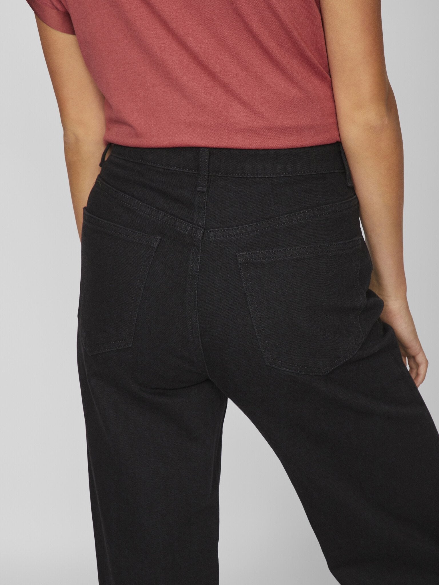 Villa | Jeans Kelly Straight, schwarzer Denim