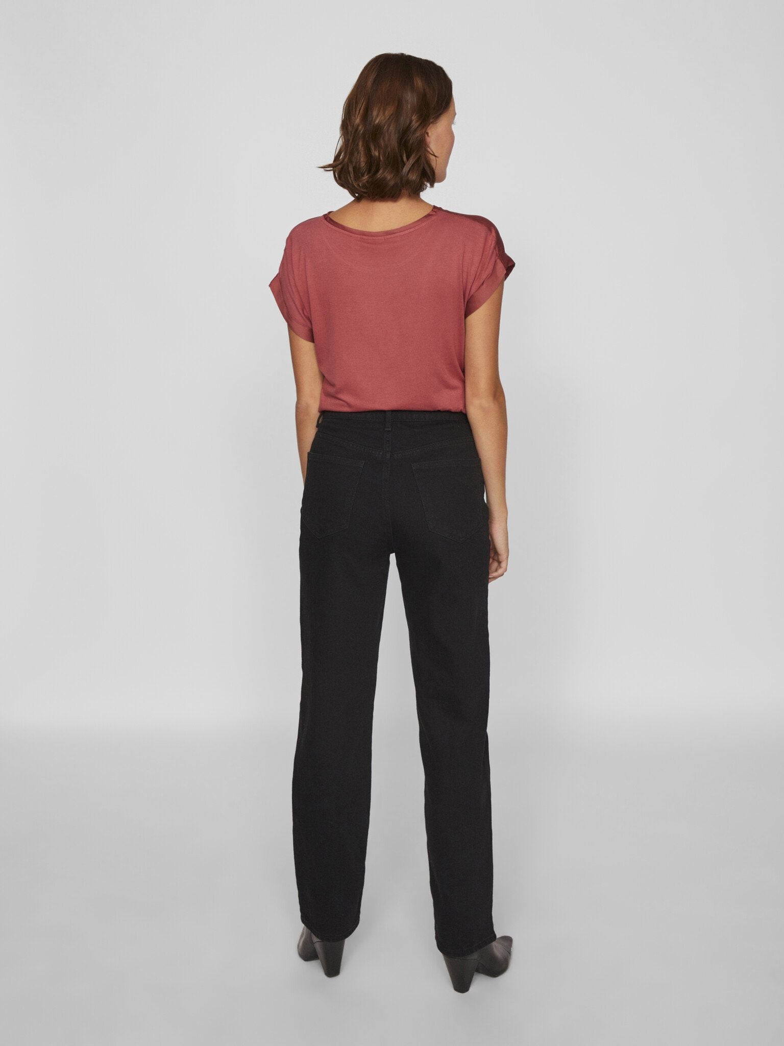 Villa | Jeans Kelly Straight, schwarzer Denim