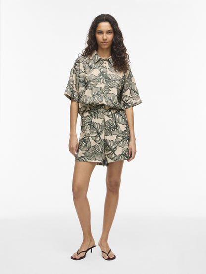 Vila | Short Flura birch atlantic