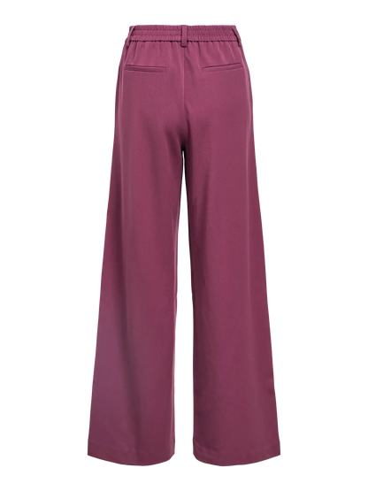 Objekt | Lisa breites mauvefarbenes Weinrot NOOS