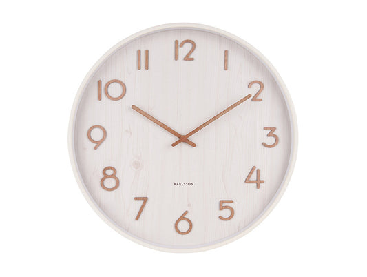 Karlsson | Wandklok Pure wit 40cm