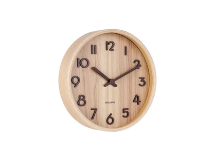 Karlsson | Wandklok Pure licht eiken 22cm