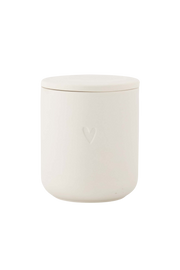 Zusss | Geurkaars keramiek hartje off white