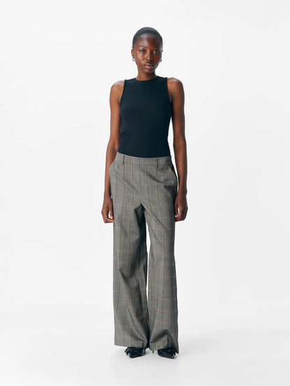 Object | Pantalon Lisa wide grote ruit