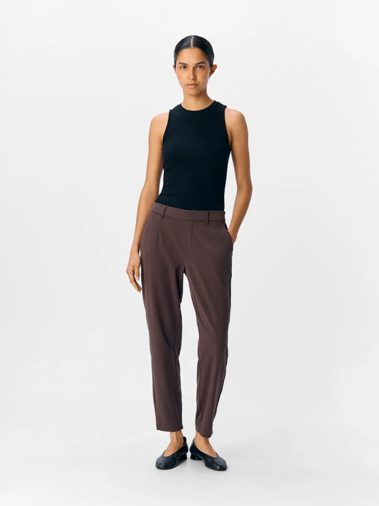 Object | Pantalon Lisa slim seal brown