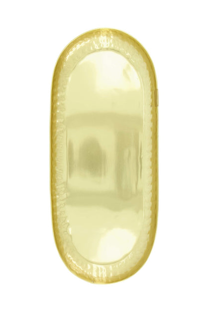 Zusss | Ovalen stylingbord metaal 50x20cm goud