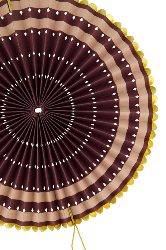 Zusss | Papierfächer, puderrosa/rostbraun