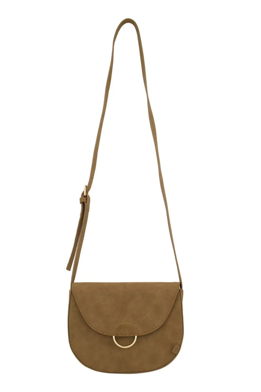 Zusss | Schoudertas buckle met ring sahara