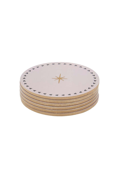 Zusss | Onderzetters rond zand set van 6