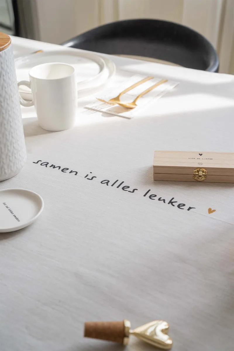 Zusss | Tafelkleed Samen is alles leuker 250cm