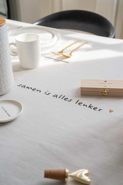 Zusss | Tafelkleed Samen is alles leuker 250cm