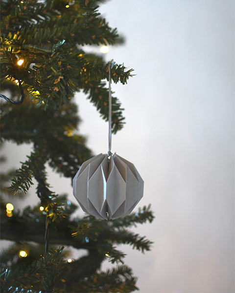Storefactory kerst ornament grijs